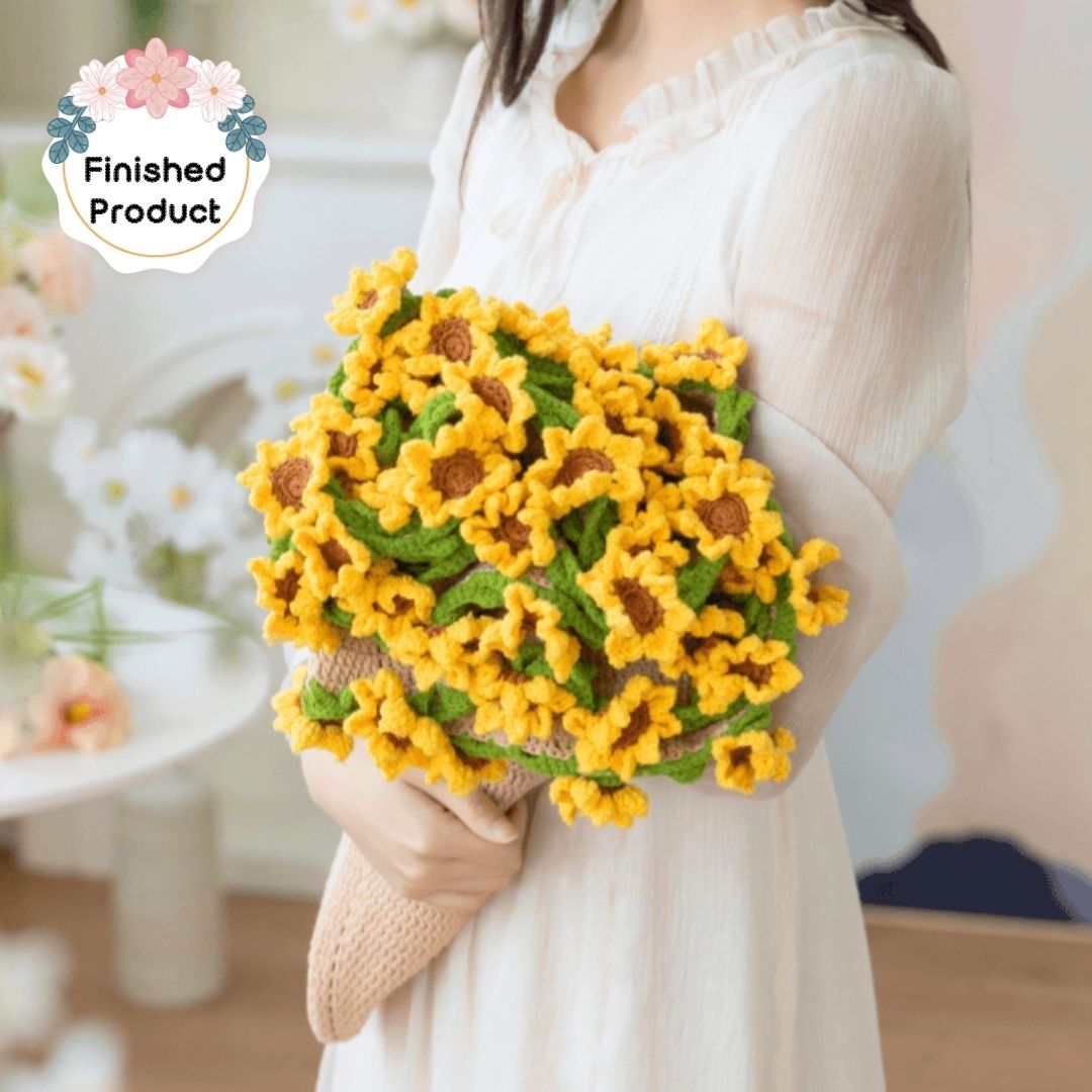 Crochet Sunflower Blanket