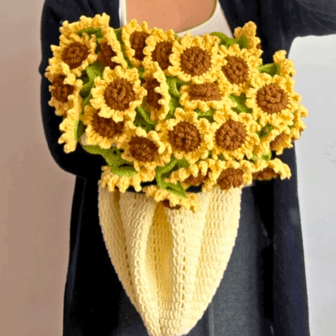 Crochet Sunflower Blanket
