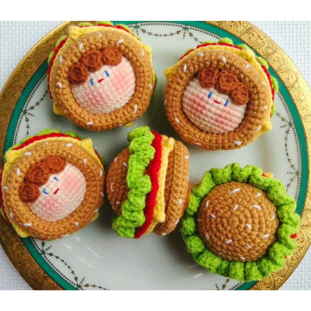 Handmade Crochet Vegetable & Flower Dolls