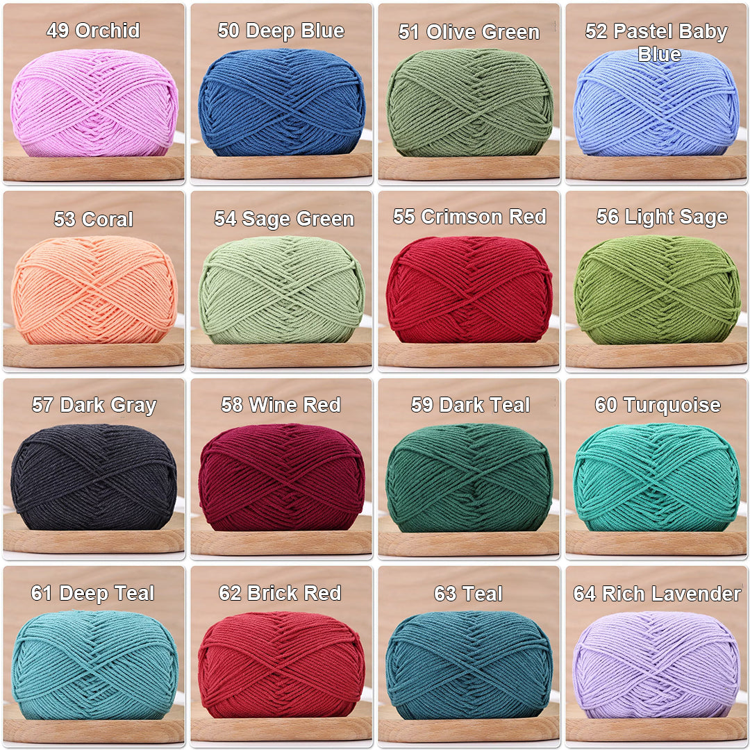 Milk Soft 4-Ply Cotton Yarn