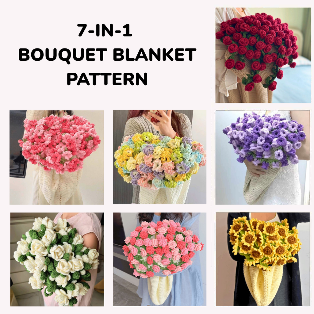 7-in-1 Bouquet Blanket Pattern
