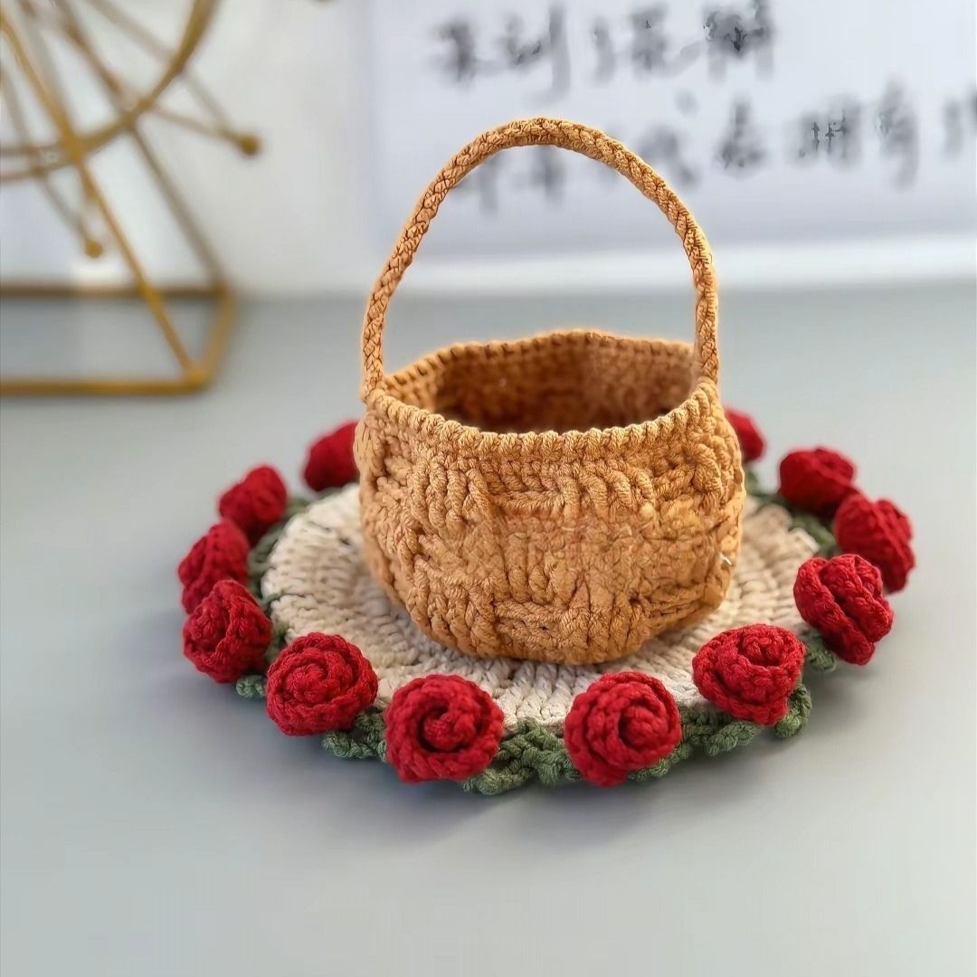 Handmade Crochet Flower Coaster