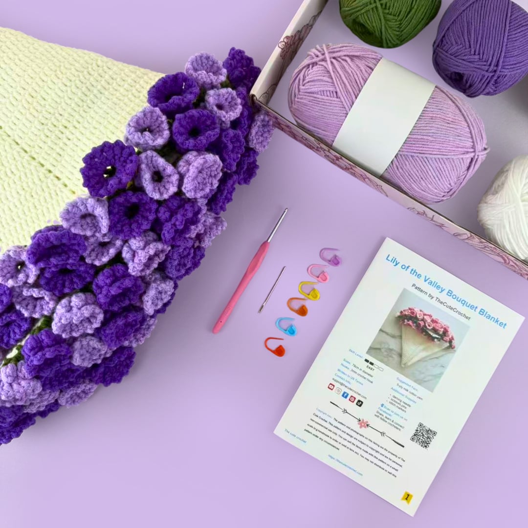 Crochet Bouquet Blanket Kit
