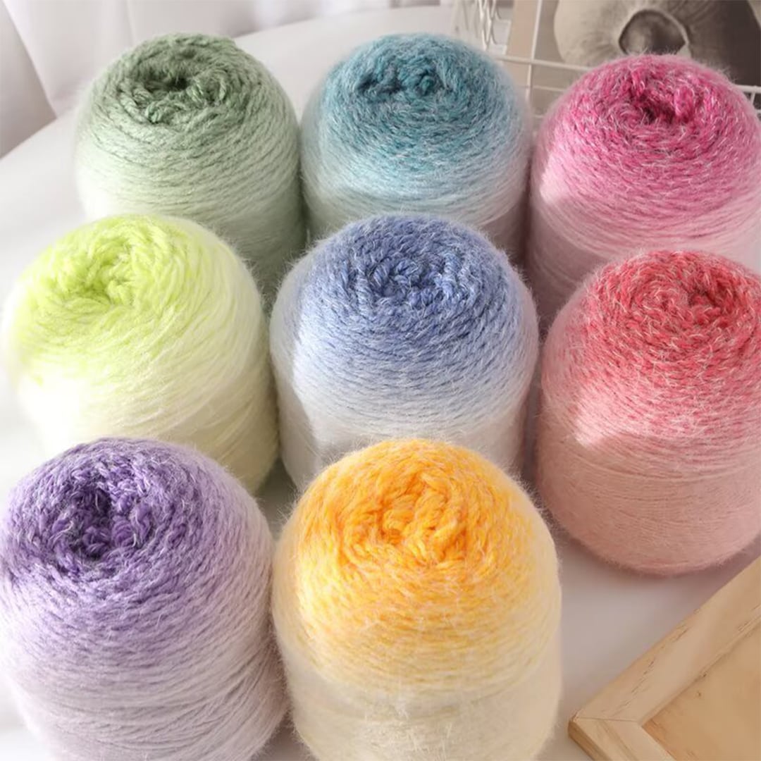 Ombre Yarn Cakes – Gradient Yarn for Crocheting Blankets