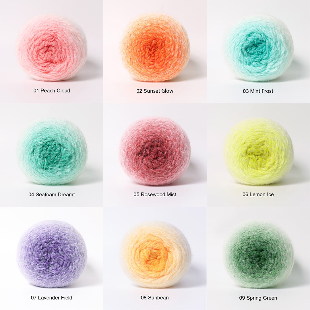 Ombre Yarn Cakes – Gradient Yarn for Crocheting Blankets