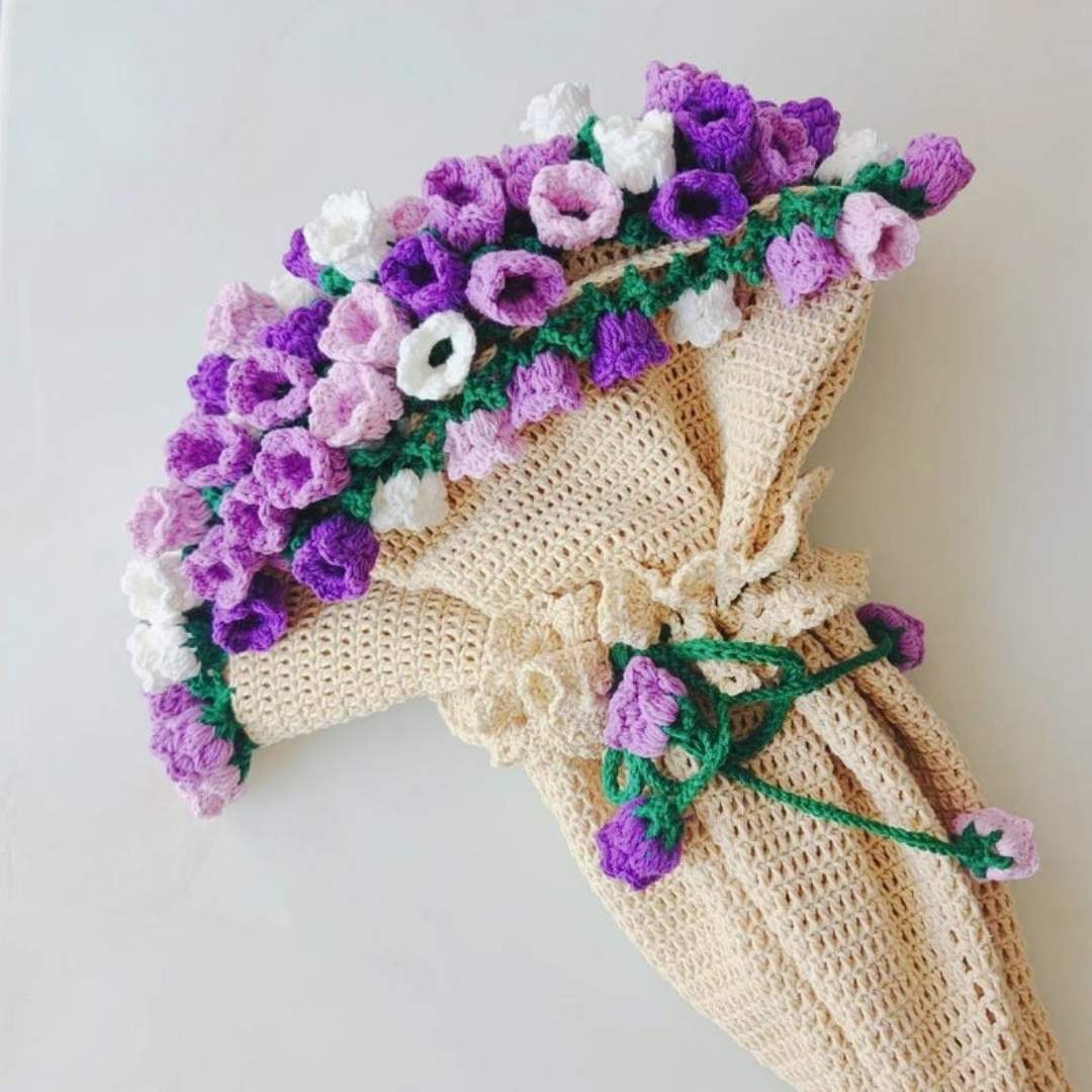 Crochet Flower Bouquet Blanket Pattern