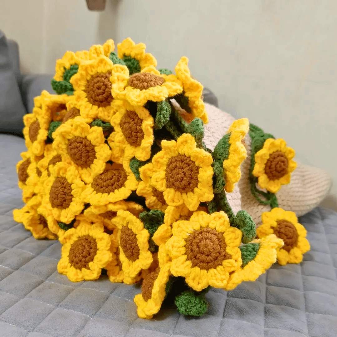 Crochet Flower Bouquet Blanket