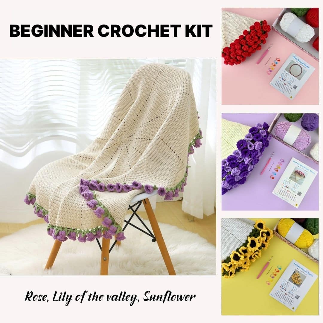 Crochet Bouquet Blanket Kit