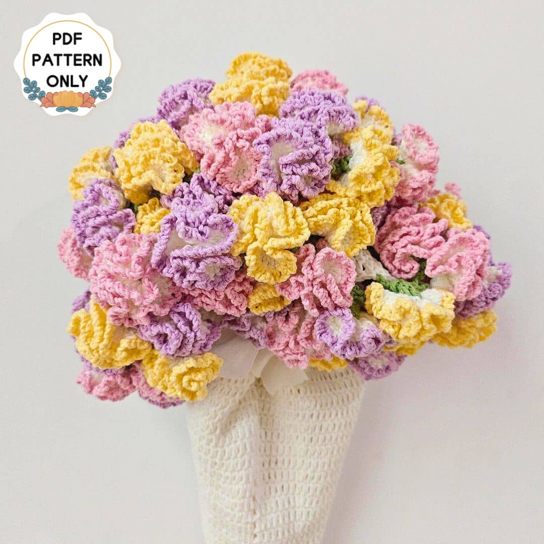 Crochet Carnation Blanket Pattern - TheCuteCrochet