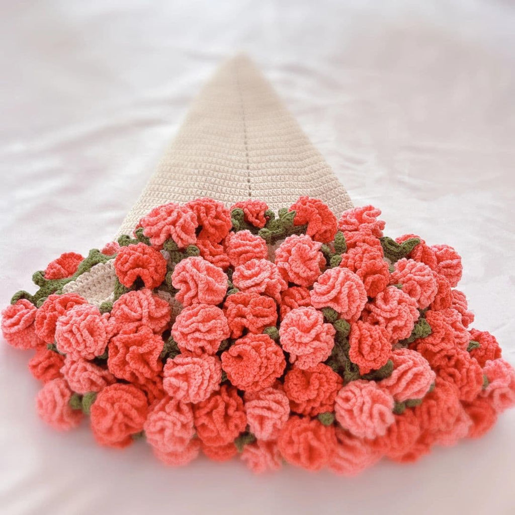 Crochet Carnation Blanket Pattern - TheCuteCrochet