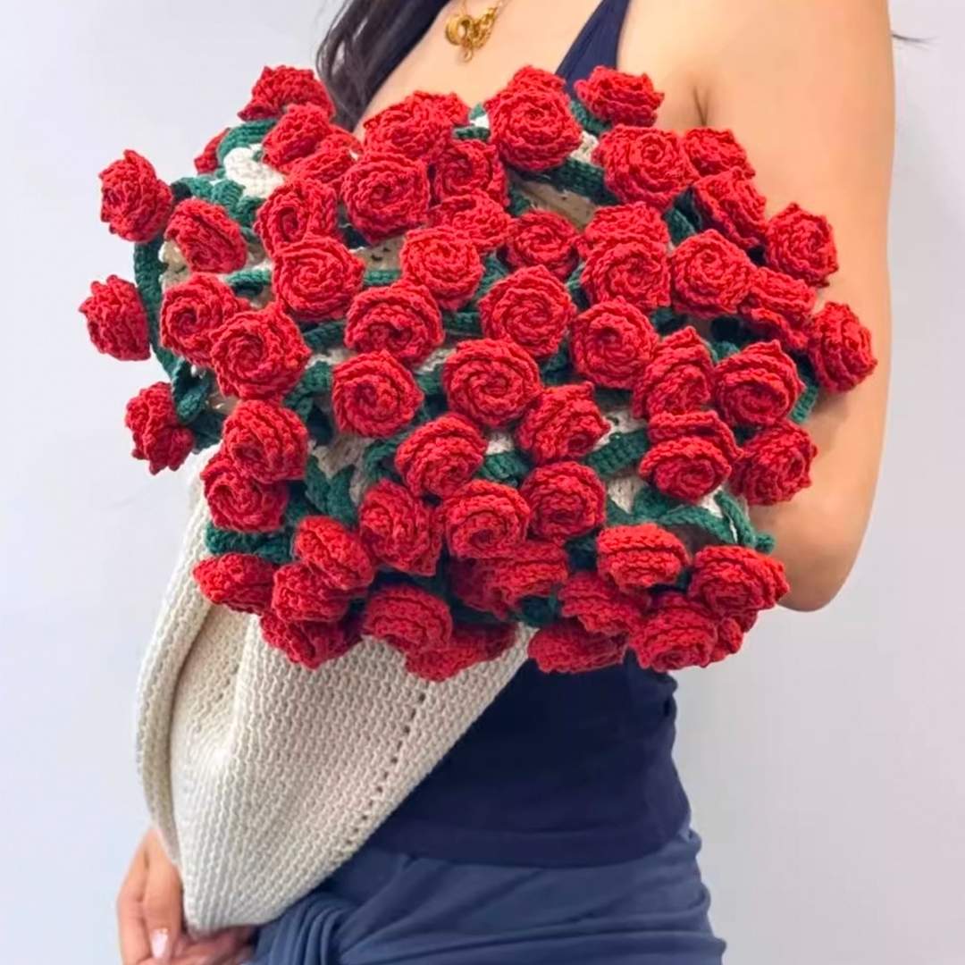 Crochet Pointed Rose Blanket Kit - TheCuteCrochet