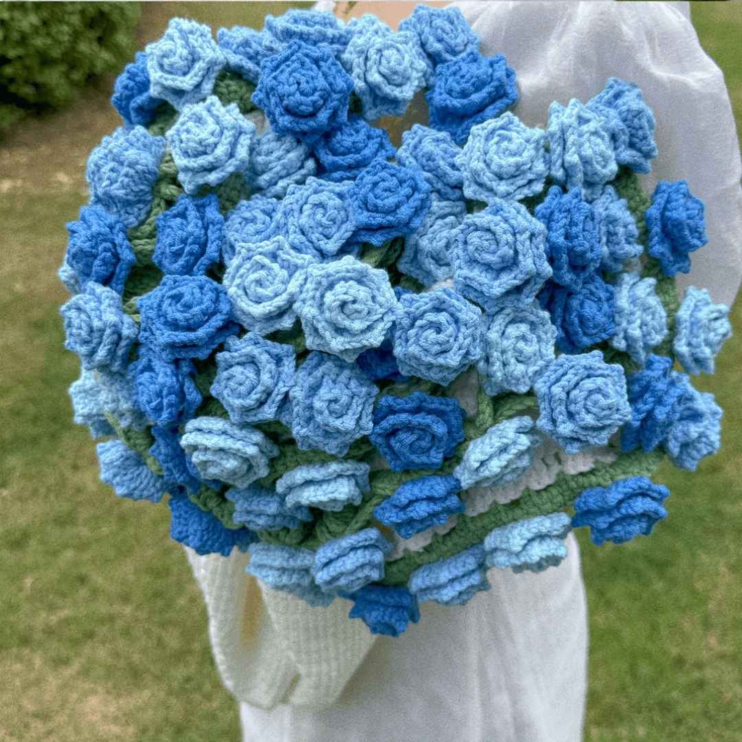 Crochet Pointed Rose Blanket Kit - TheCuteCrochet