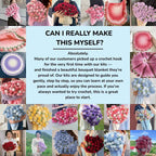 Crochet Pointed Rose Blanket Kit - TheCuteCrochet