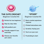 Crochet Pointed Rose Blanket Kit - TheCuteCrochet