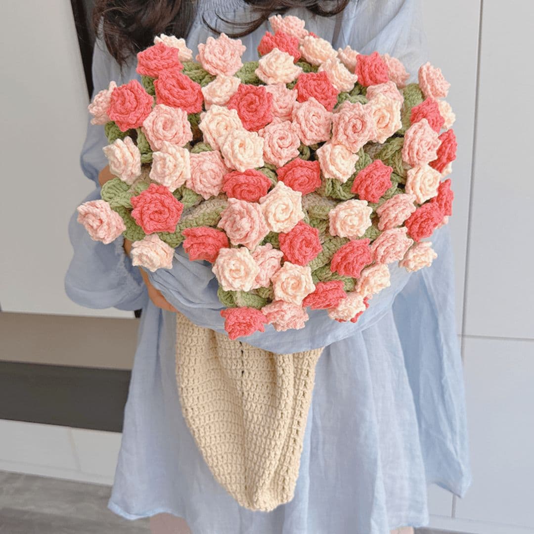 Crochet Pointed Rose Blanket Pattern - TheCuteCrochet