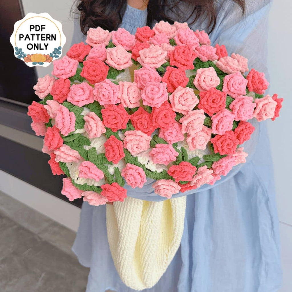 Crochet Pointed Rose Blanket Pattern - TheCuteCrochet