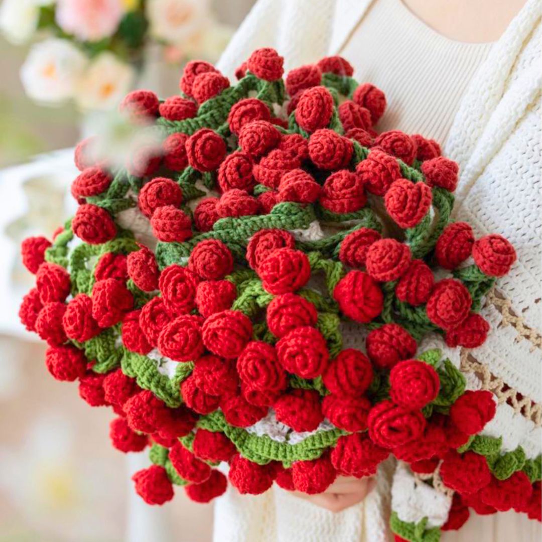 Crochet Rose Blanket Pattern - TheCuteCrochet