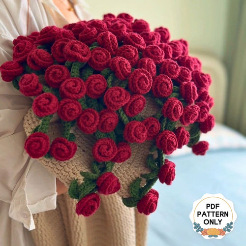 Crochet Rose Blanket Pattern - TheCuteCrochet
