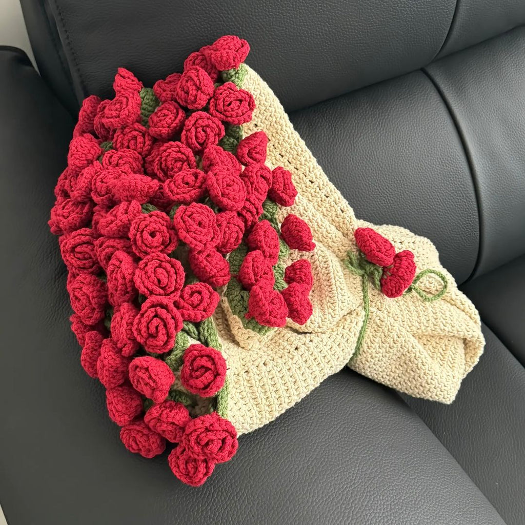 Crochet Rose Blanket Pattern - TheCuteCrochet