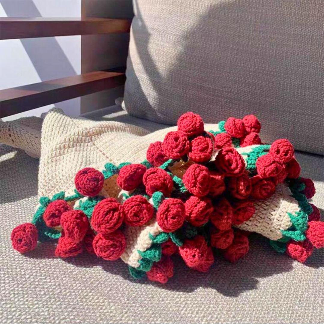 Crochet Rose Blanket Pattern - TheCuteCrochet