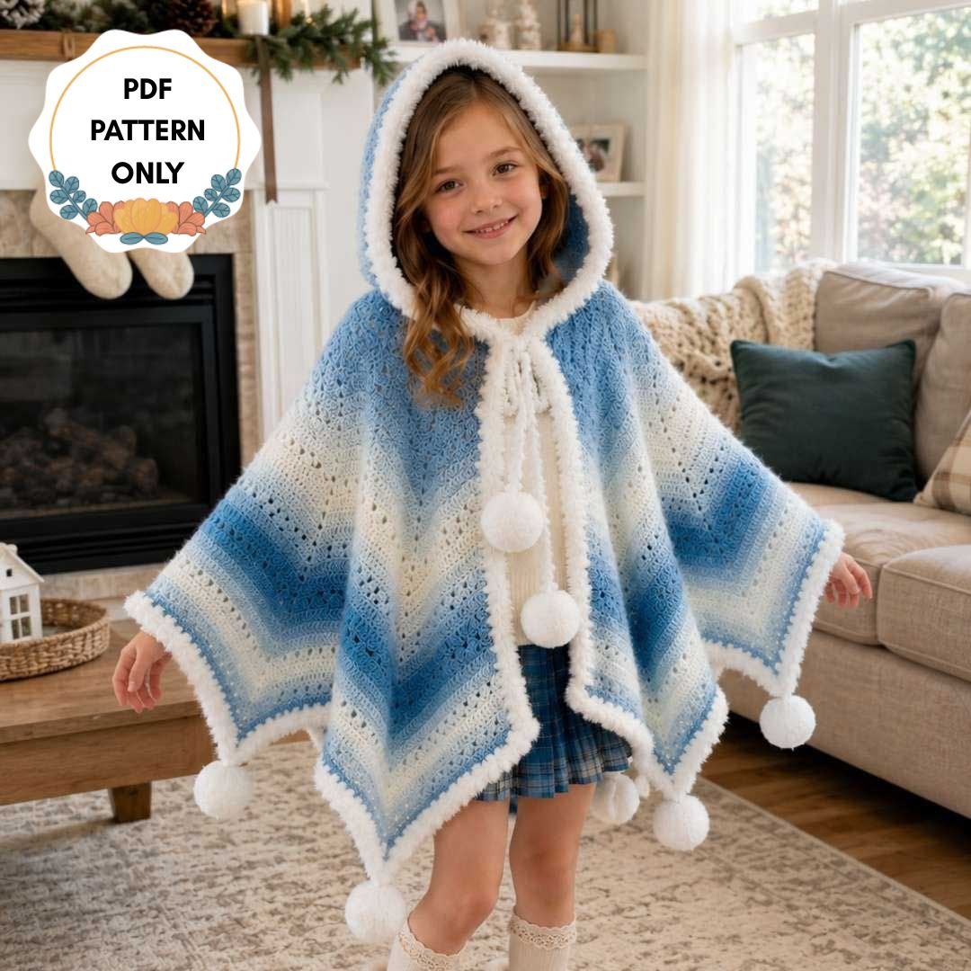 Crochet Star Cloak Pattern for Kids - TheCuteCrochet