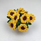 Crochet Sunflower Coaster & Basket Pattern - TheCuteCrochet