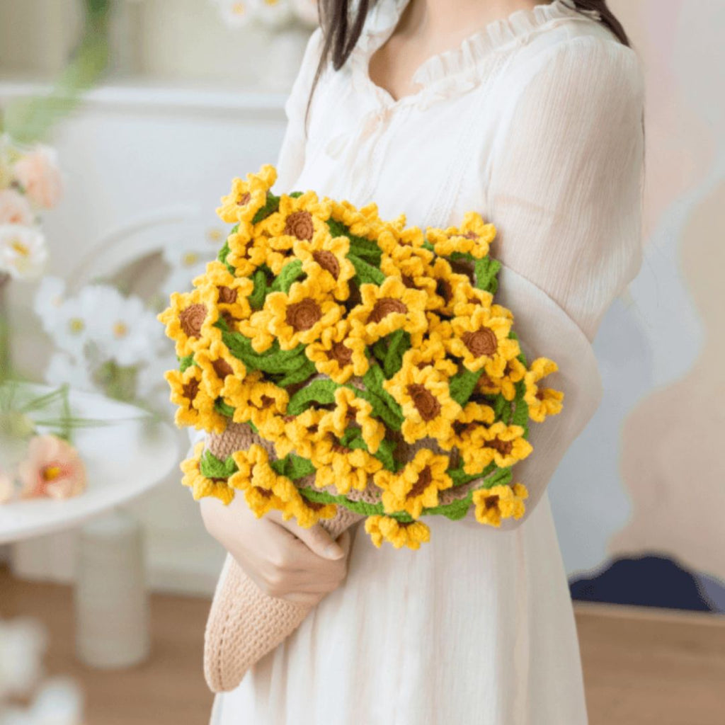 Crochet Sunflower Blanket Pattern