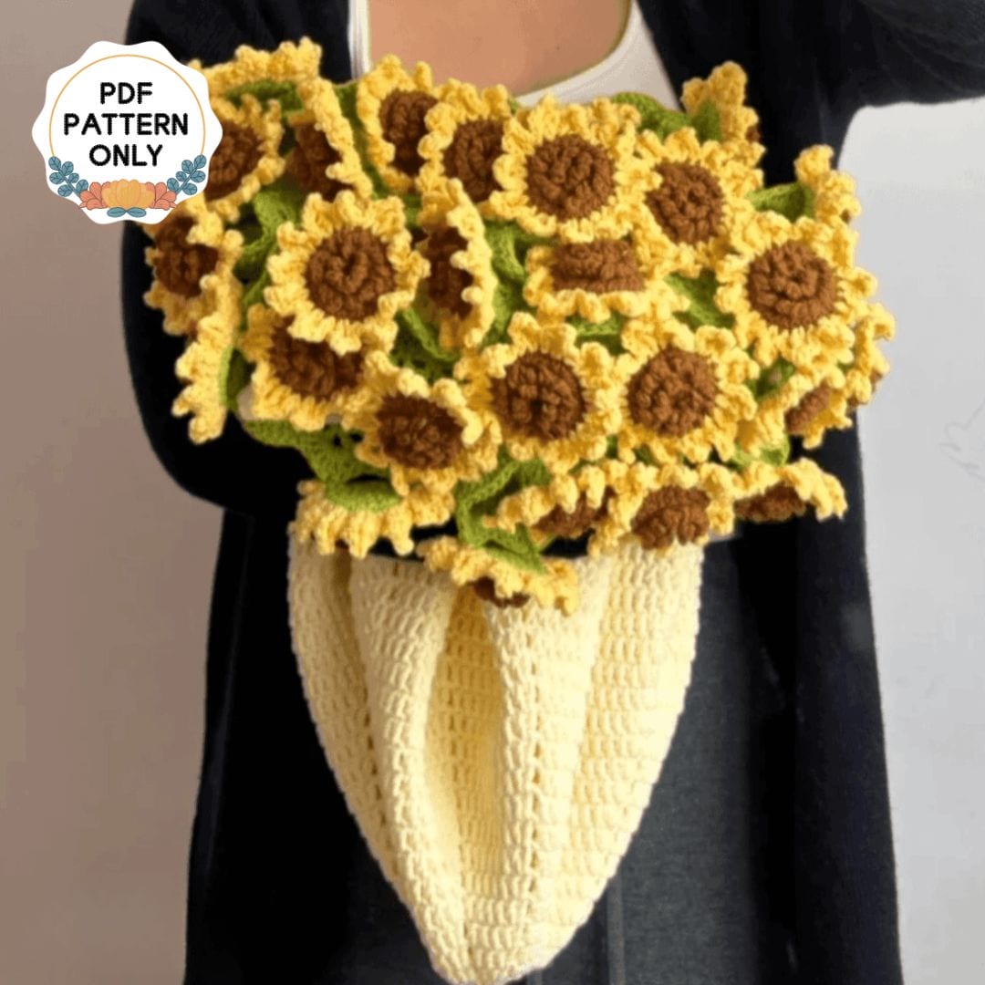 Crochet Sunflower Blanket Pattern