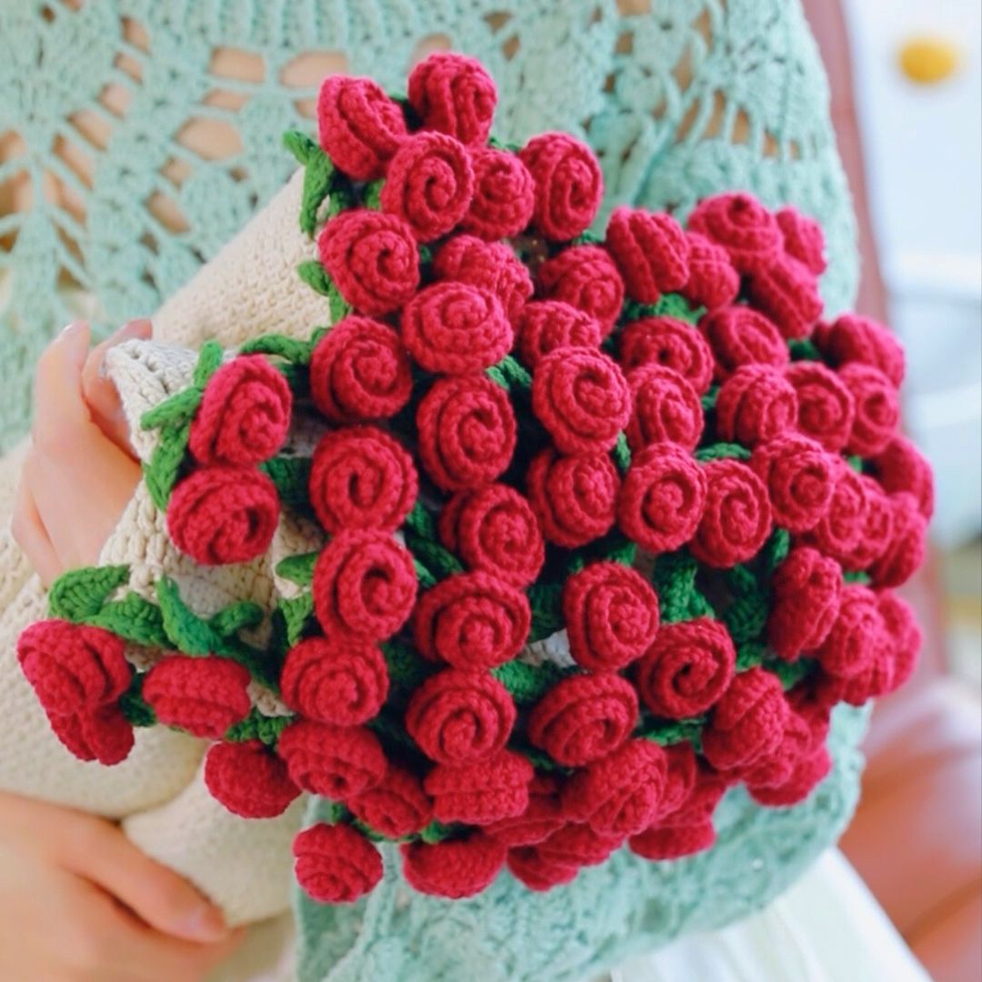 Crochet Flower Bouquet Blanket