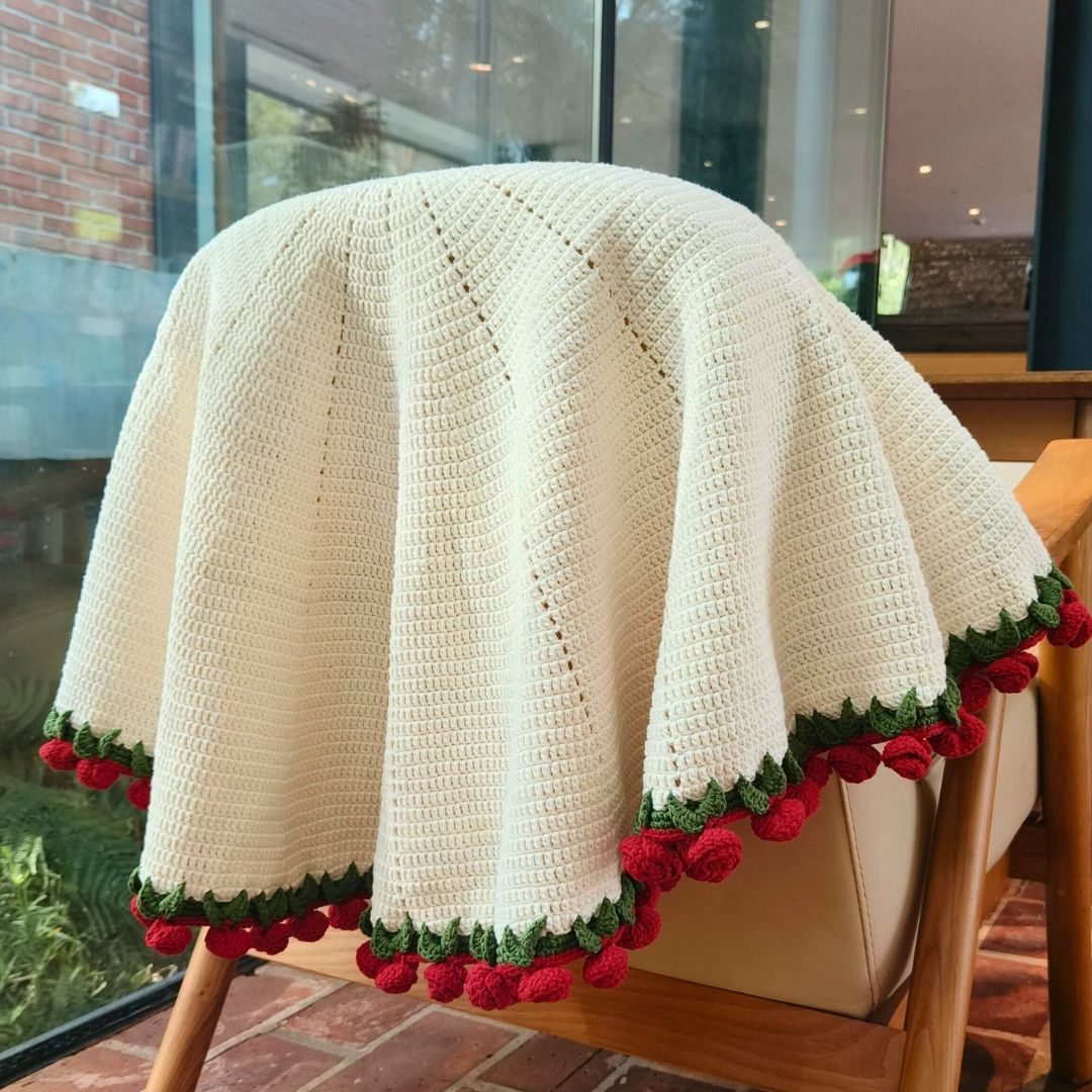 Crochet Rose Blanket Pattern