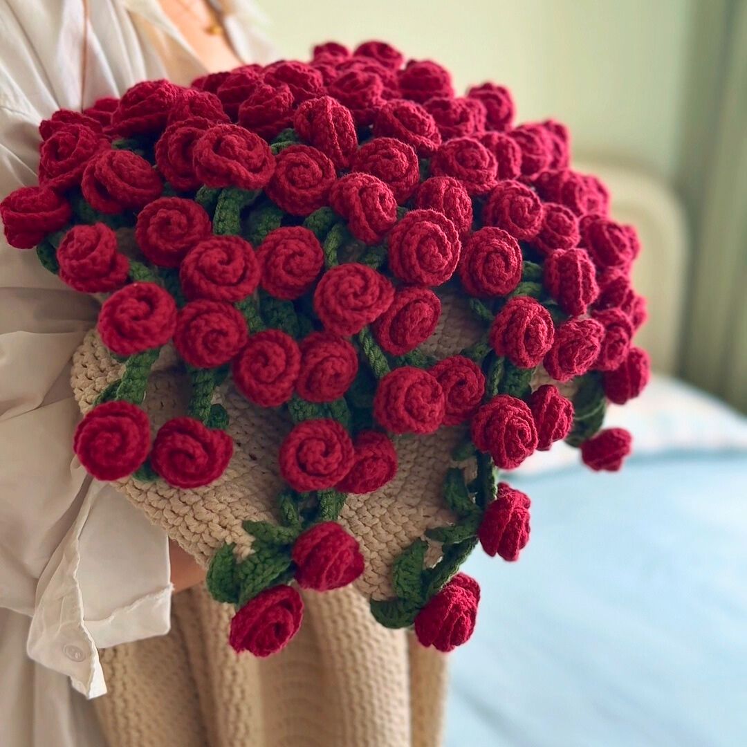 Customizable Crochet Bouquet Blanket Kit - TheCuteCrochet