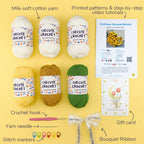 Customizable Crochet Bouquet Blanket Kit - TheCuteCrochet