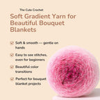 Customizable Crochet Rose Blanket Kit - TheCuteCrochet