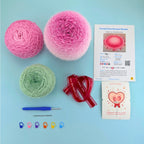Customizable Crochet Rose Blanket Kit - TheCuteCrochet