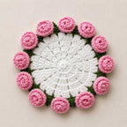 Handmade Crochet Flower Coaster - TheCuteCrochet