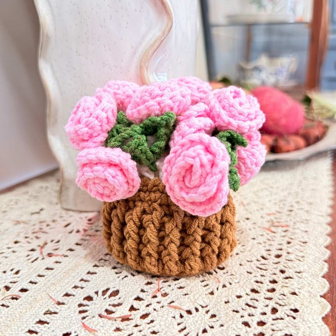 Handmade Crochet Flower Coaster - TheCuteCrochet