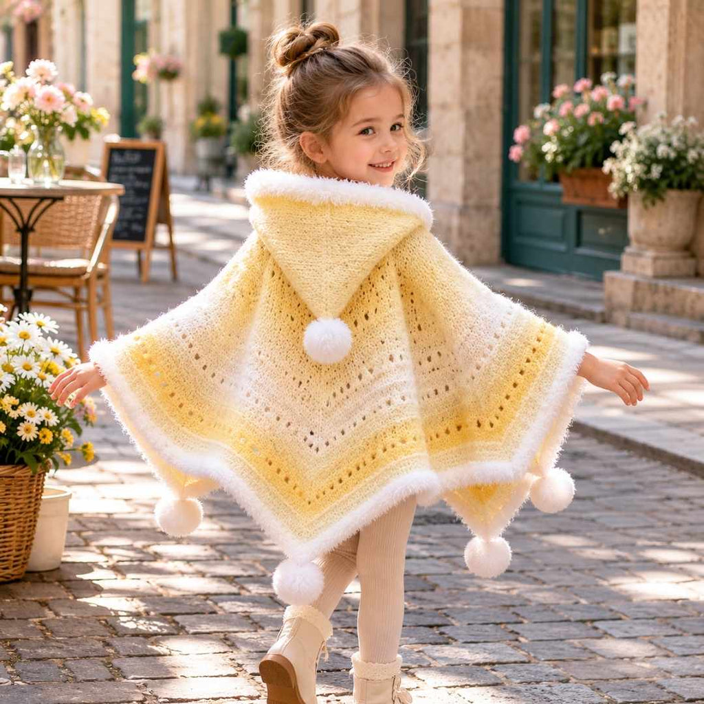 Handmade Crochet Star Cape for Kids - TheCuteCrochet