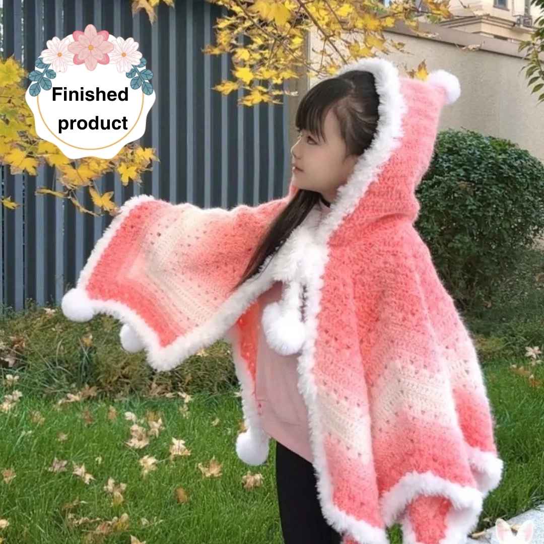 Handmade Crochet Star Cape for Kids - TheCuteCrochet