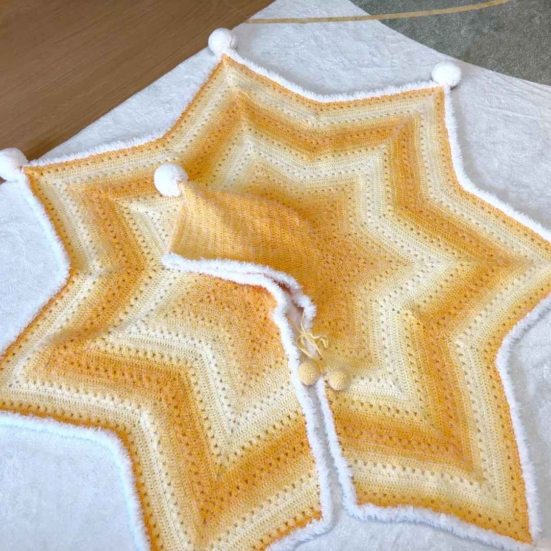 Handmade Crochet Star Cape for Kids - TheCuteCrochet