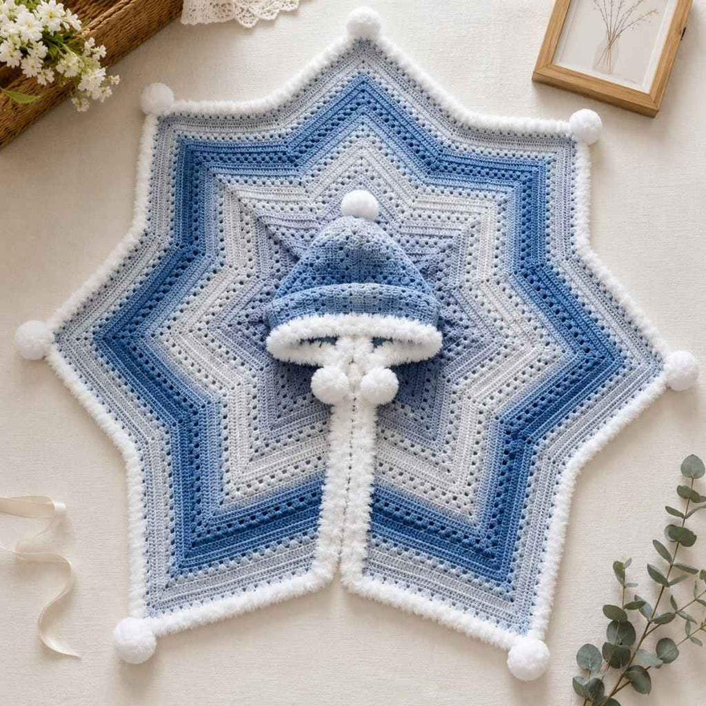 Handmade Crochet Star Cape for Kids - TheCuteCrochet