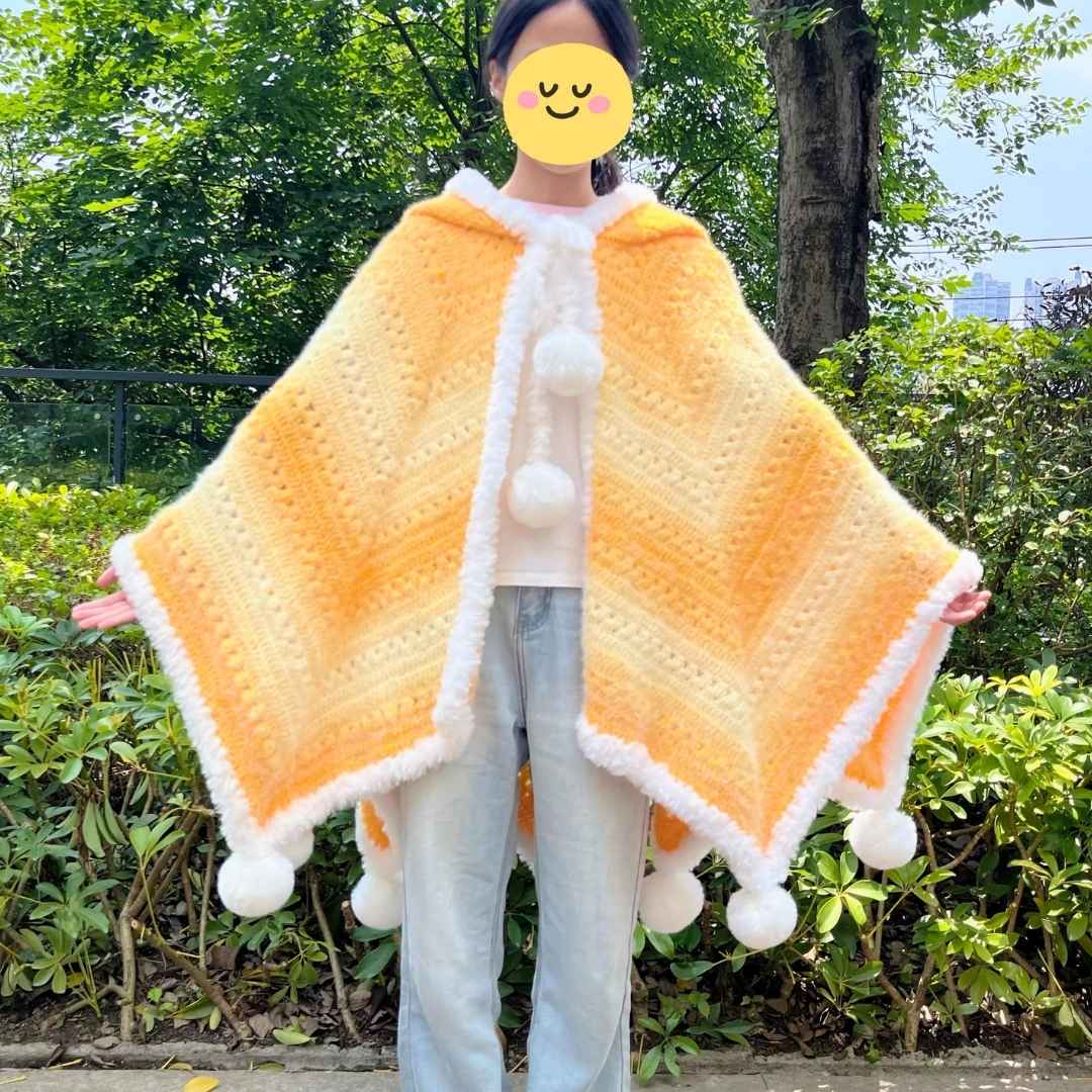 Handmade Crochet Star Cloak for Adults - TheCuteCrochet