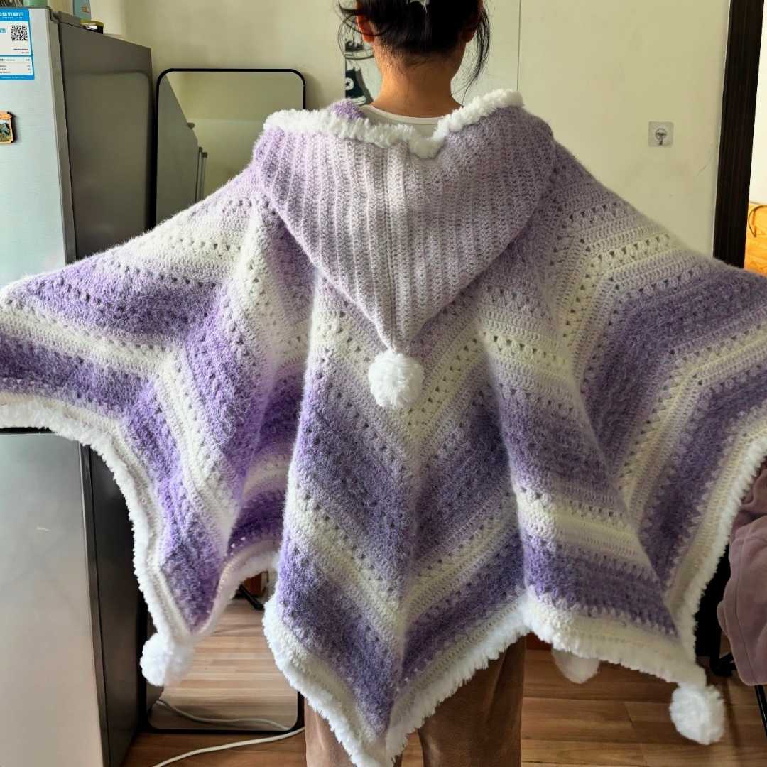 Handmade Crochet Star Cloak for Adults - TheCuteCrochet