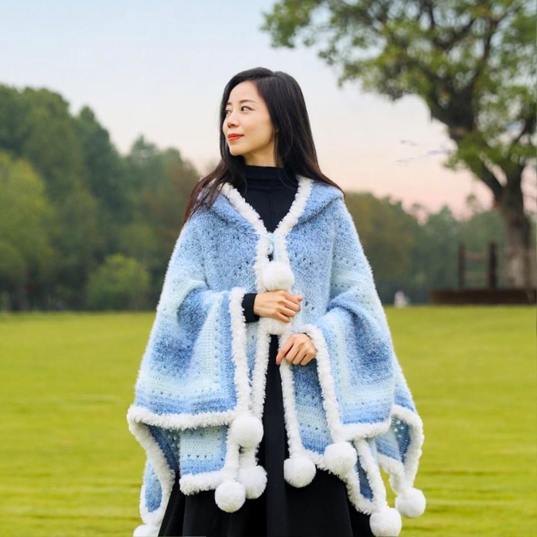 Handmade Crochet Star Cloak for Adults - TheCuteCrochet
