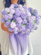 Lavender Dream Rose Bouquet Blanket - TheCuteCrochet