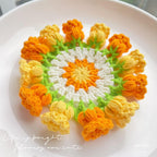 Lily of the Valley Crochet Coaster & Basket Pattern - TheCuteCrochet