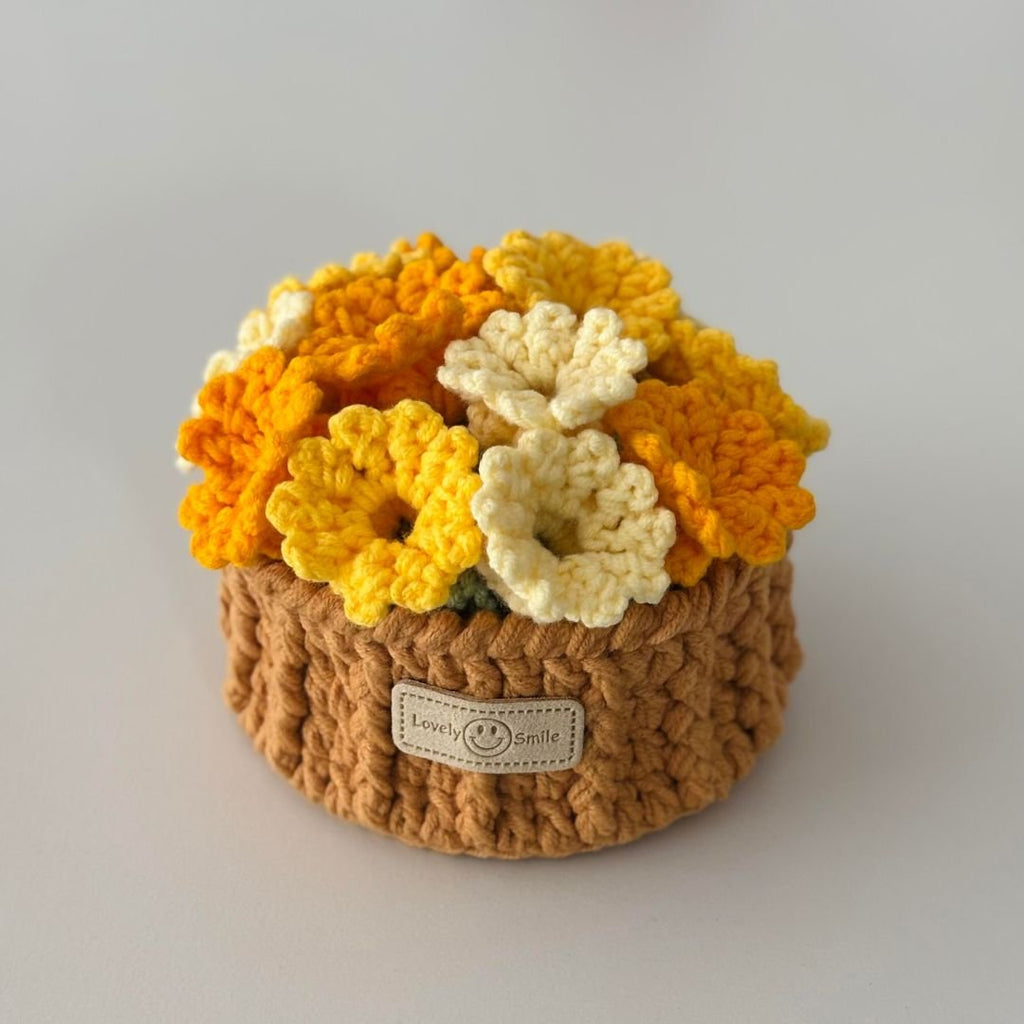 Lily of the Valley Crochet Coaster & Basket Pattern - TheCuteCrochet