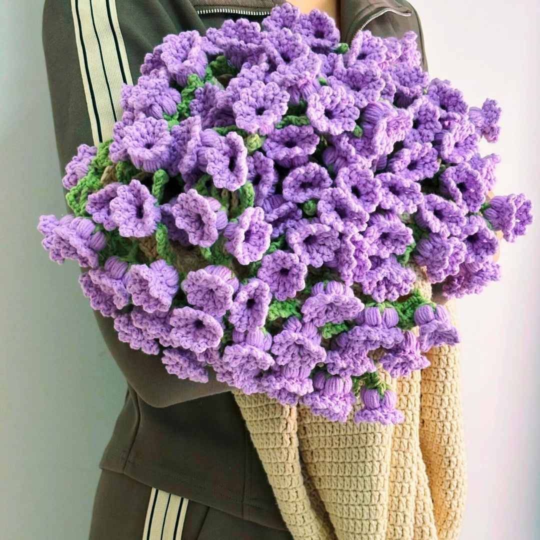 Lily of the Valley Crochet Kit – Beginner - Friendly Blanket DIY - TheCuteCrochet