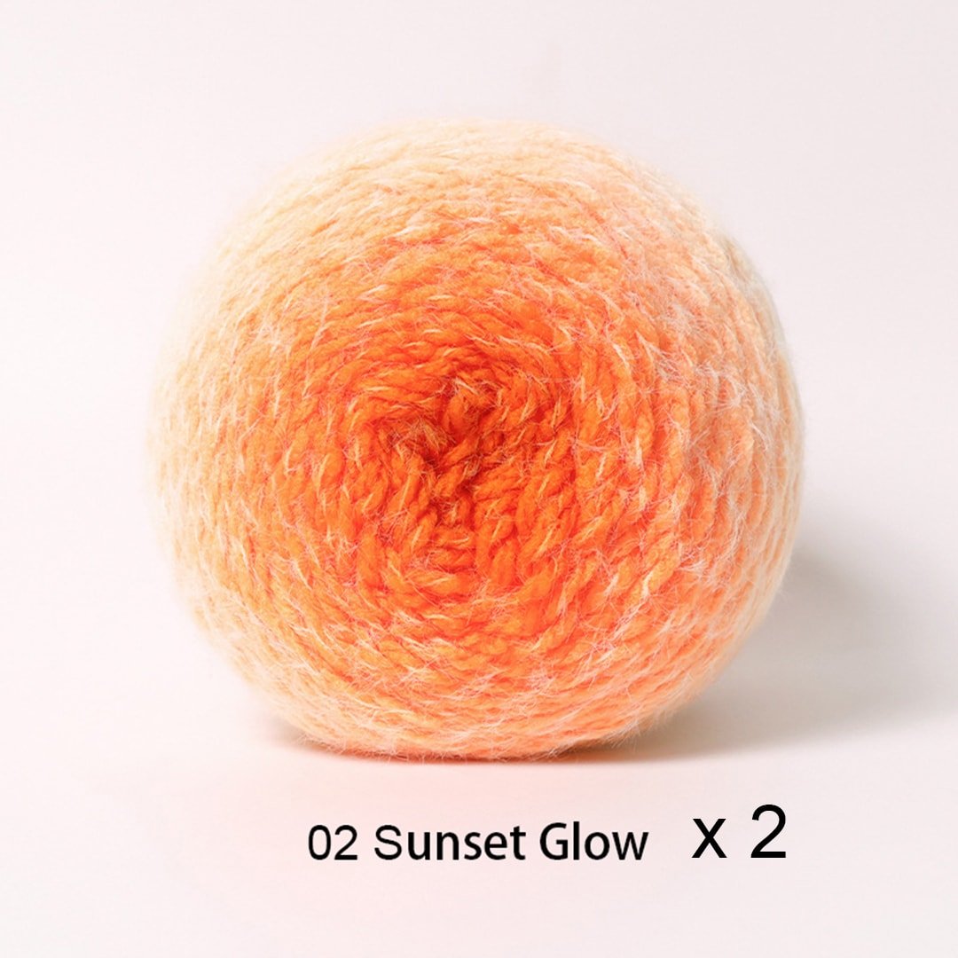 Ombre Yarn Cakes – Gradient Yarn for Crocheting Blankets - TheCuteCrochet