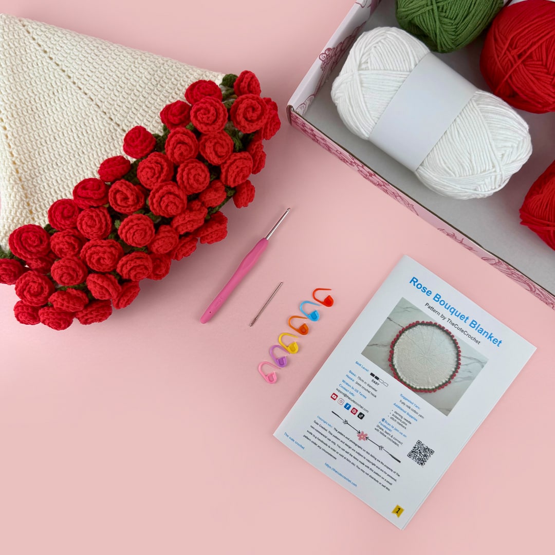 Crochet Bouquet Blanket Kit